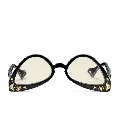 gucci/inverted cat eye sunglasses|gucci oversized cat eye sunglasses.